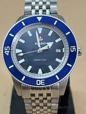 Rado Captain Cook Blue Vintage Dial Automatic Men  s Swiss Watch refurbished
