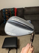 Cleveland RTX 4 54 MID Wedge Golf Club Steel Hi Rev 2.0 115, 10 Bounce, Silver