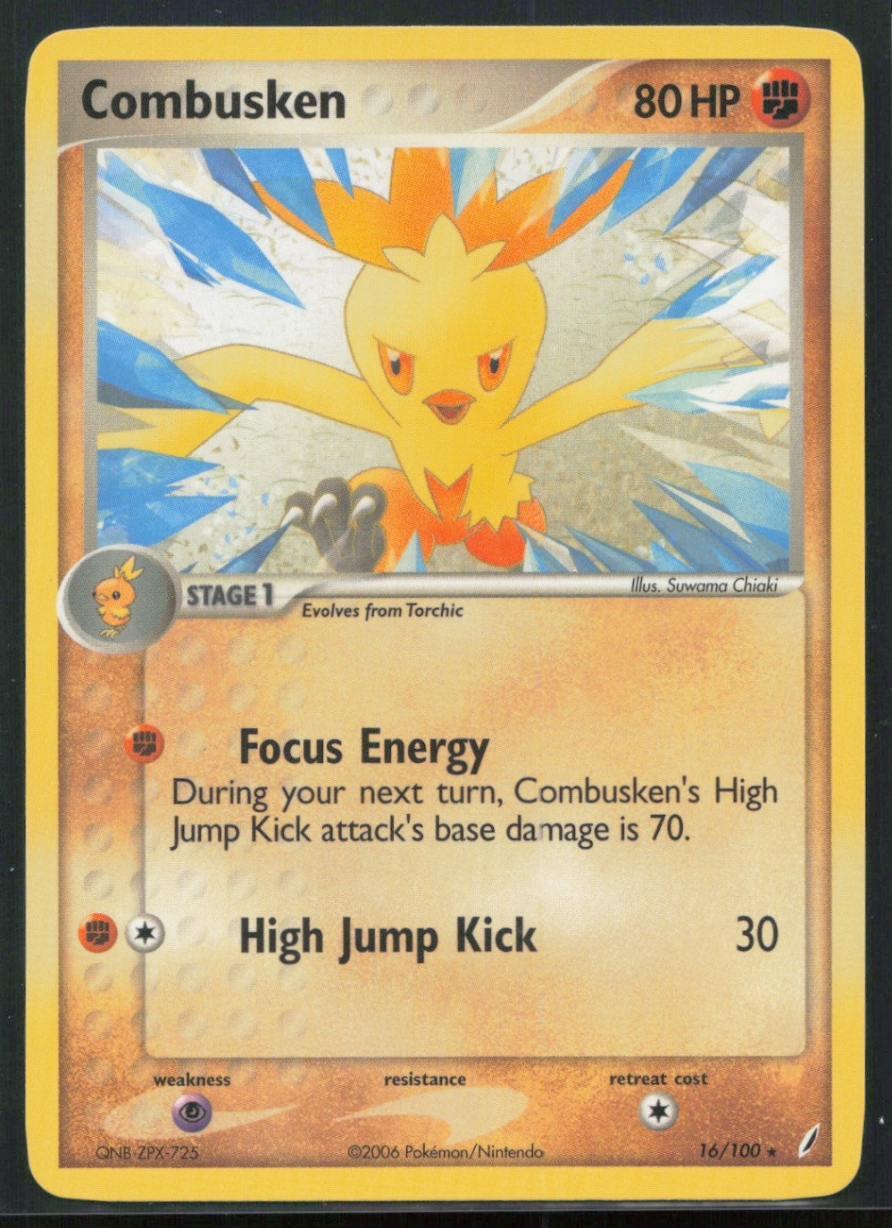 Combusken Rare Crystal Guardians 16/100 NM 114