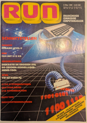 RUN - unabhängiges Commodore Magazin | Ausgabe 5 Mai 1986 | Commodore 16 64 128