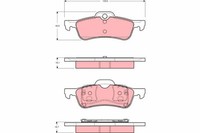 Bremsbelagsatz FÜR Mini Mini (R50, R53), Mini Mini Cabriolet (R52) - TRW GDB1477