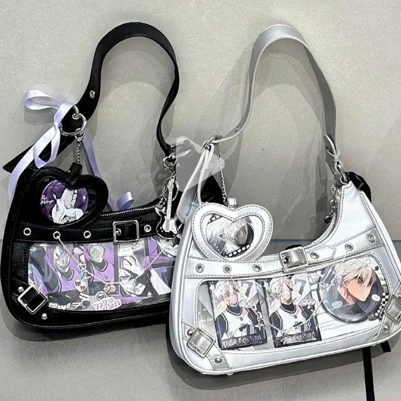 Ita Shoulder Bag Transparent Heart Display Gothic Y2K Anime
