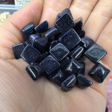 100pcs 8mm Natural Blue Sand Stone Square CAB CABOCHON for DIY Jewelry Making