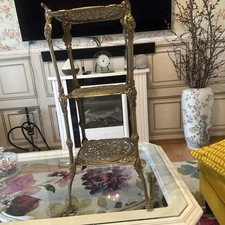 Blumeständer Aus Messing Vintage Drei Reihen