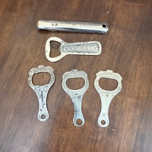 Vintage Lot Of 5 Canada Dry Ginger Ale Pop Soda Beer Bottle Openers