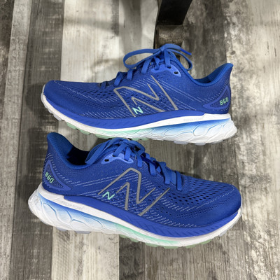 New Balance FF X 860 V13 Womens Size 7.5 Blue White Athletic Shoes Sneakers