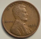1926 Lincoln Wheat Cent Philadelphia Mint Very Fine Penny BN2124