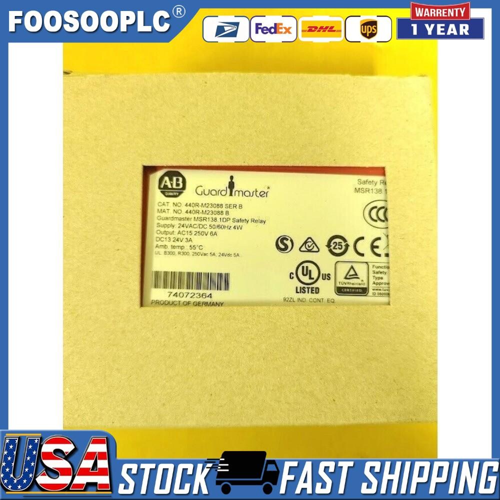 New 440R-M23088 AB Guardmaster MSR138.1DP Safety Relay 24VAC/DC 4W US Free Tax
