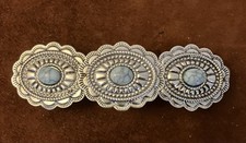 Faux Turquoise Handmade Concho Barrette