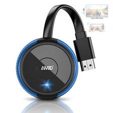 4K Wireless Display Adapter, Plug  Play, HDMI Dongle 5G for TV/Monitor/Proje...
