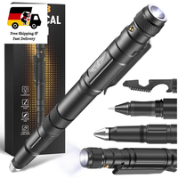 Multitool Stift Mit LED Taschenlampe, Schwarz, Geschenk FüR MäNner
