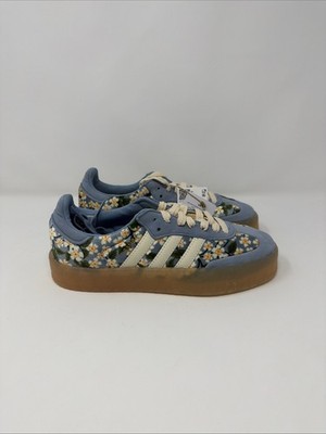 adidas Sambae x Liberty London Tactile Blue Floral Women's Shoes - JQ6046