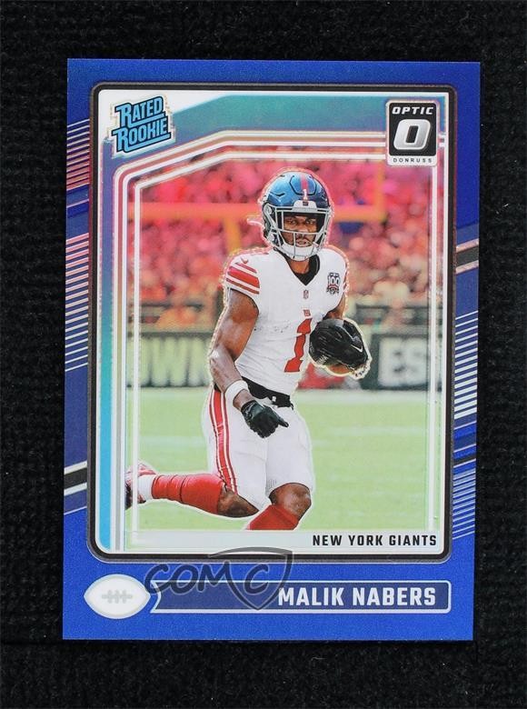 2024 Panini Donruss Optic Rated Blue Prizm /199 Malik Nabers #271 Rookie RC
