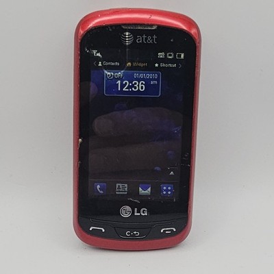 LG Xpression / Expression C395 - Red and Black ( AT&T ) Cellular Slider