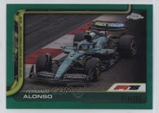 2025 Topps Chrome Formula 1 F1 Cars Teal Refractor /299 Fernando Alonso #81 1pr3
