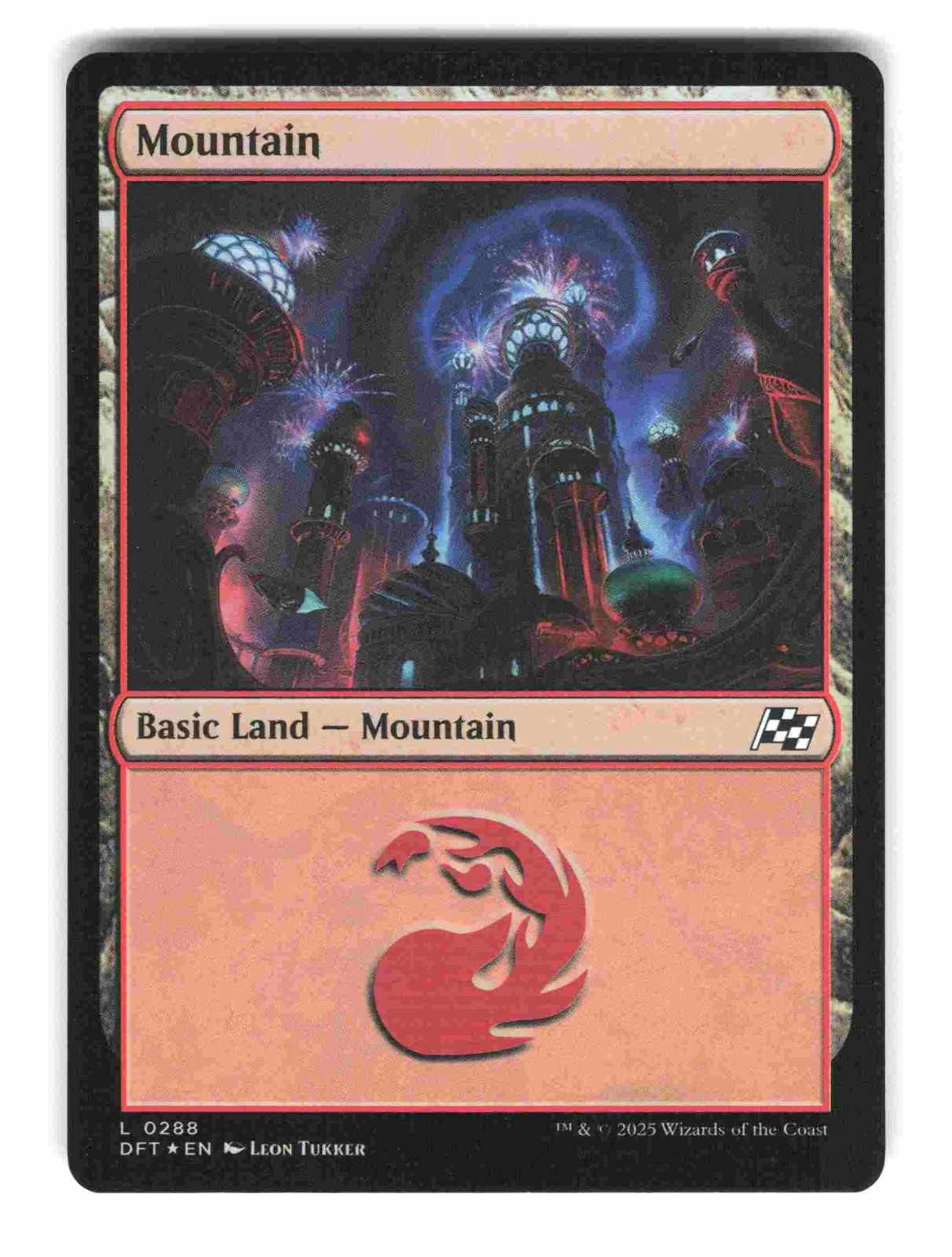 Mountain (0288) - 288 - Foil - NM - Aetherdrift - MTG