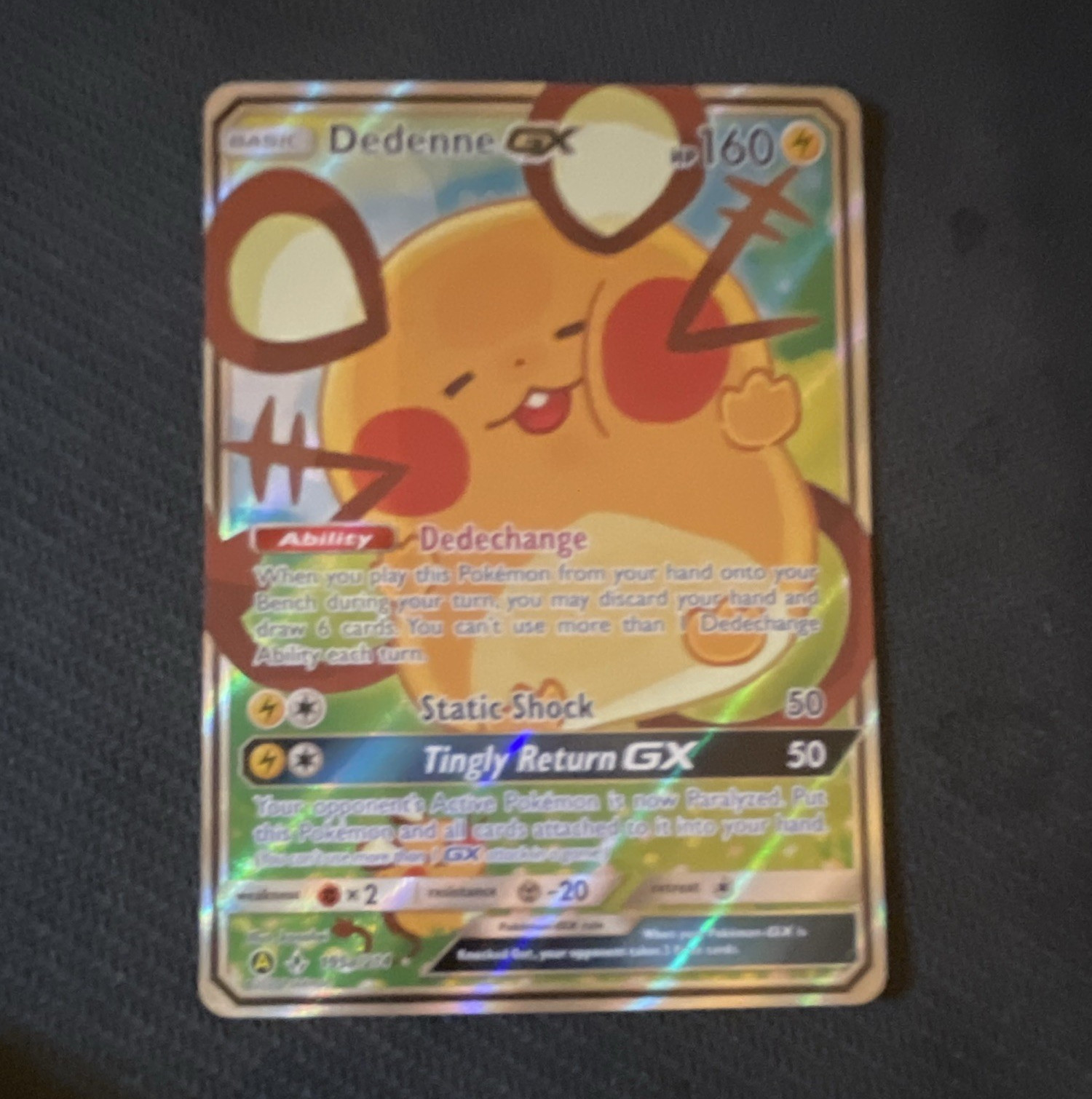 Pokemon Company Dedenne GX 57/214 Unbroken Bonds Full Art Holo UR EN 2019