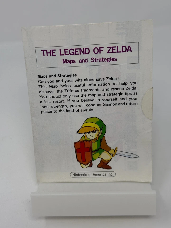 Legend of Zelda Map Maps and Strategies NEW SEALED *FIRST PRINT* Nintendo NES - Image 3 of 4