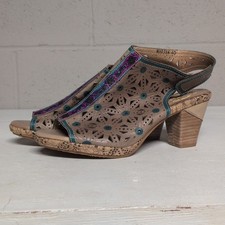 L'artiste Spring Step Marjan Graym Sandals Women's Heeled Slingback EU 40, US 9