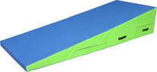 PRISP Folding Incline Gym Mat - Extra Long 71 X 30 X 14 in Wedge Gymnastics Tumb