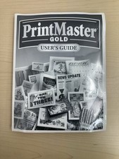 Print Master Gold 4.0 Deluxe EditionSuper Value Pack User's Guide Sealed New
