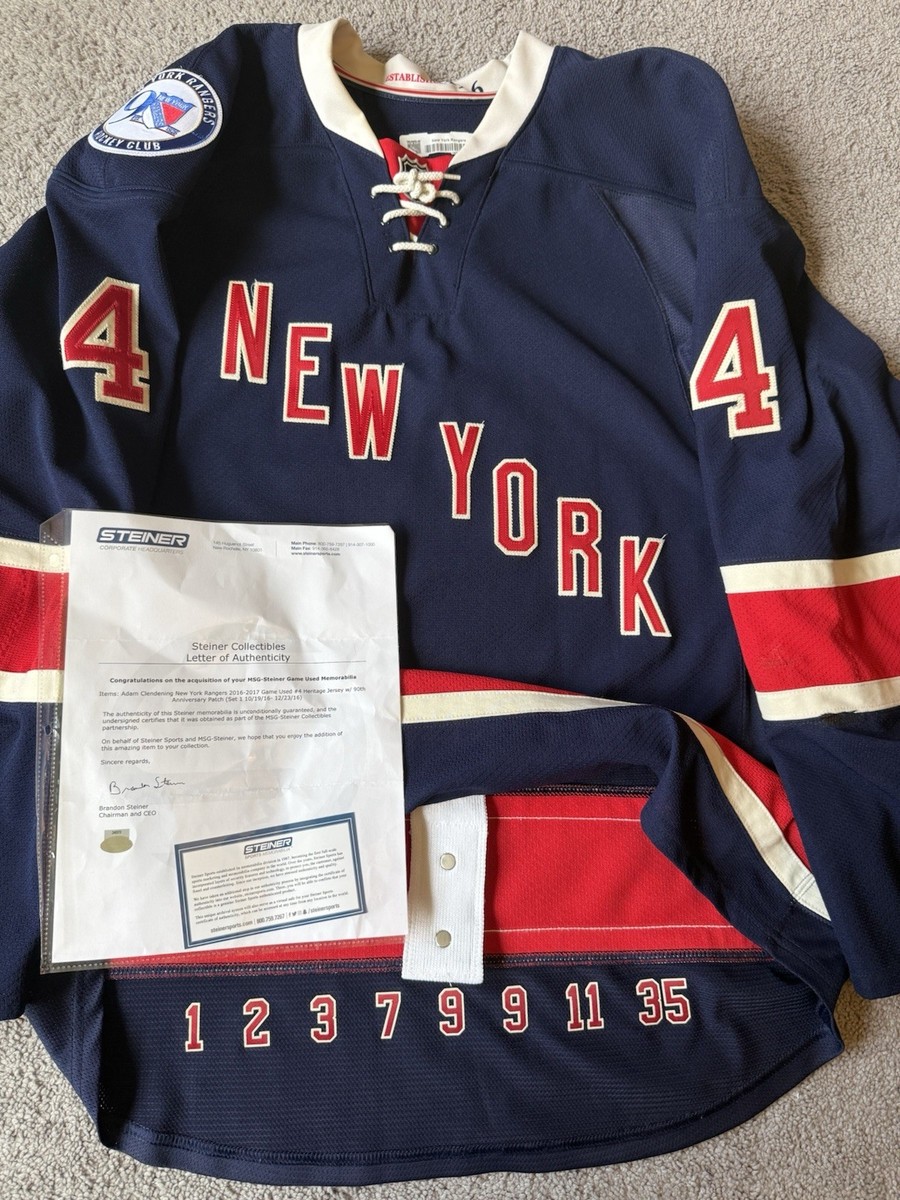 Rangers 85th Anniversary Ny Rangers 90th Anniversary Jersey Game