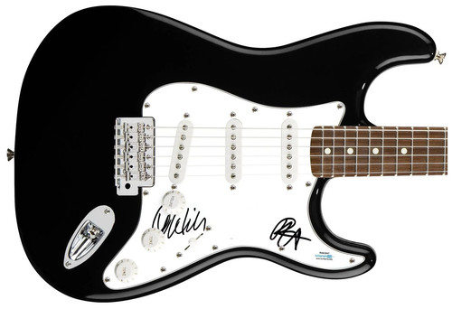 Judas Priest Signed X2 Autographed Guitar Ian Hill Rob Halford ACOA