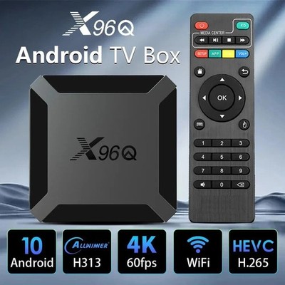 Android 10.0 TV Box X96Q Quad Core HD 4K Media Stream Player Mini PC 2.4G WiFi