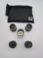 HONDA OEM WHEEL LOCK SET WITH 22MM M14x1.5 LUG NUT McGARD 046136 BLACK