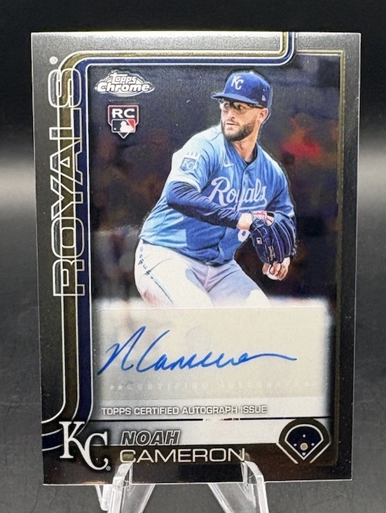 2025 Topps Chrome NOAH CAMERON Autograph #AC-NC Rookie Auto RC Royals🔥📈
