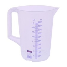 H&uuml;nersdorff Messbecher Messkanne transparent 2000ml