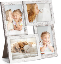 4X6 Collage Picture Frames White, Rustic Family Collage Picture Frames Wall Deco