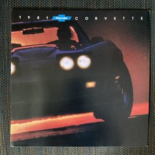 1981 Chevrolet Corvette - Original Car Dealer Brochure Catalog