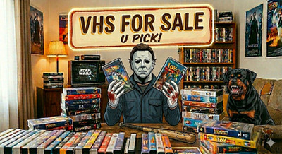 VHS Movies   U Pick   Horror, Thriller, Sci Fi, Action, Comedy   Sealed & Unseal