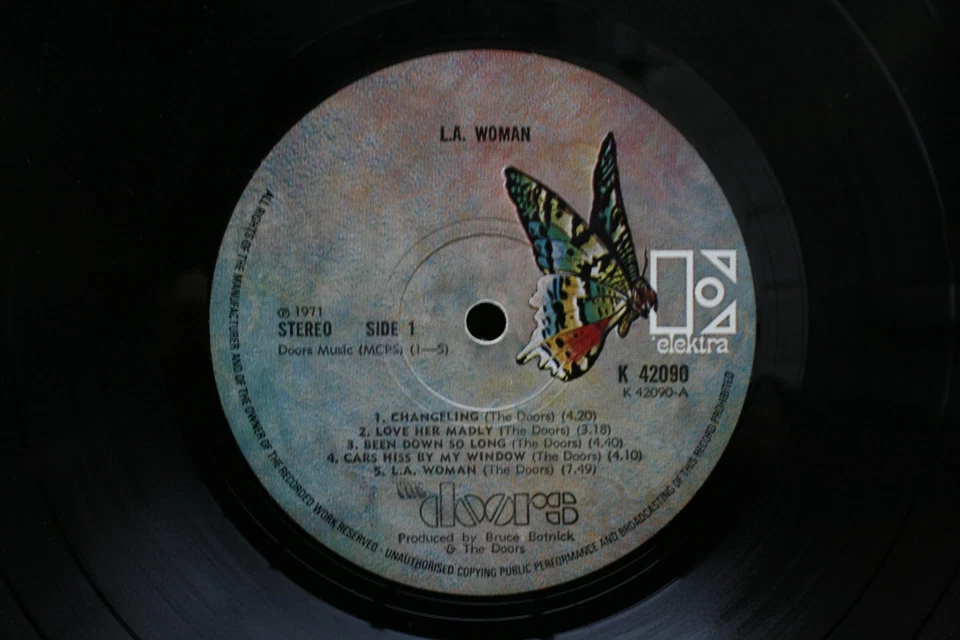 The Doors - L.A. Woman (1971.U.K.1/1.Cellophane Window) Vinyl.Record.LP - Image 2 of 4
