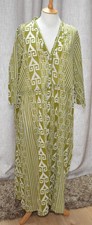 Stelle Geometric Stripe Pattern Front Button Detail Cotton Dress One Size 16-24