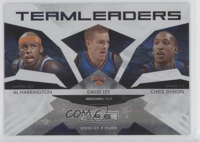 2009 Panini Rookies & Stars Team Leaders Hologold /250 Chris Duhon David Lee 3s6