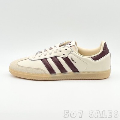 Adidas Samba OG Wonder White / Shadow Red / Gum JS3830 Size 8