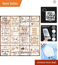 Reusable 7.87" Inspirational Word Stencils - Perfect for DIY Crafts Home Decor