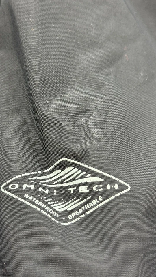 Columbia Jacket Mens Small Black Omni Tech Hooded Waterproof Interchange Coat - Image 3 of 4