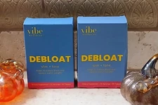 💊 2 PACKS - Vibe Wellness DEBLOAT SILIM & TONE 120 Tablets Total ~ Natural 💙💊
