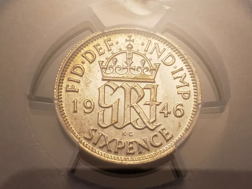1946 Great Britain Silver 6D S-4084 PCGS MS64 4614 - Image 4 of 4