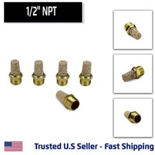 Paquete de 5 silenciadores neumáticos en forma de cono para 1/2" NPT Exaust - silenciador para válvula de aire