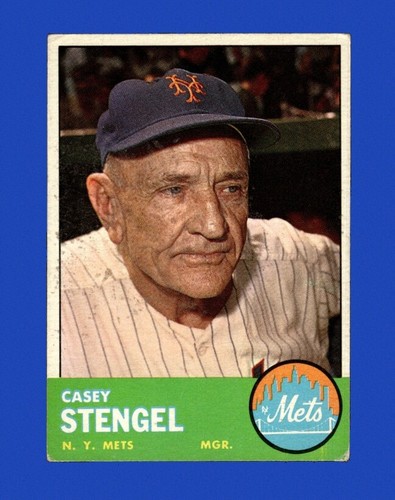 1963 Topps Set-Break #233 Casey Stengel Mgr VG-VGEX *GMCARDS*