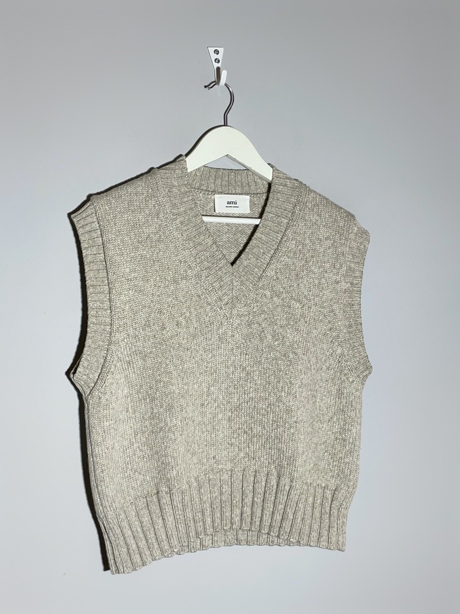 Ami Paris Alexandre Mattiussi Y2k V-neck Knit Vest Women's