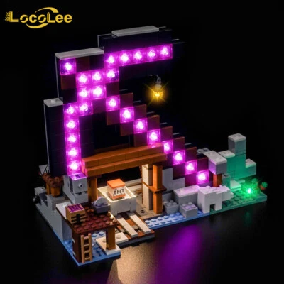 LocoLee LED Licht Kit für LEGO Minecraft 21277 Die Spitzhackenmine Licht Set