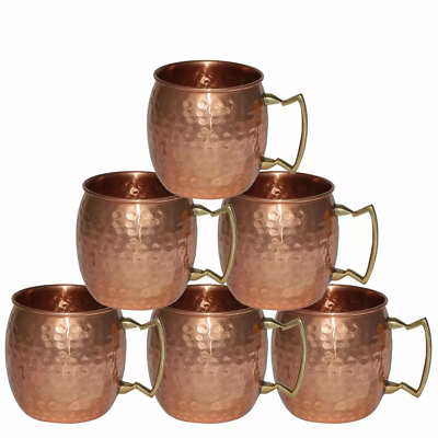 Gravidus Becher 2er Set Mule Becher Kupferbecher Mit Trinkhalmen 500 Ml In Kupfer Edelstahl