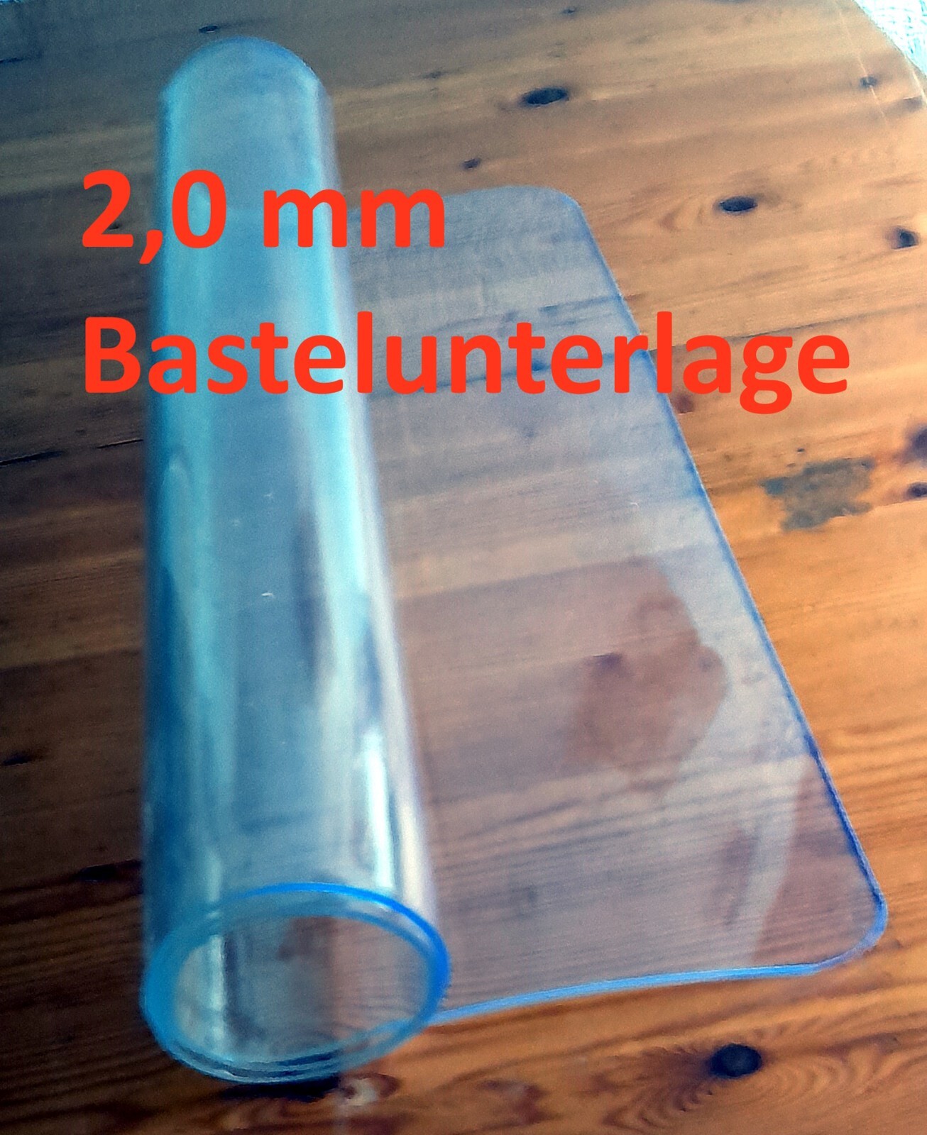 Bastelunterlage Bastelmatte Werkbank Schneidunterlage transparent 2,0 mm PVC