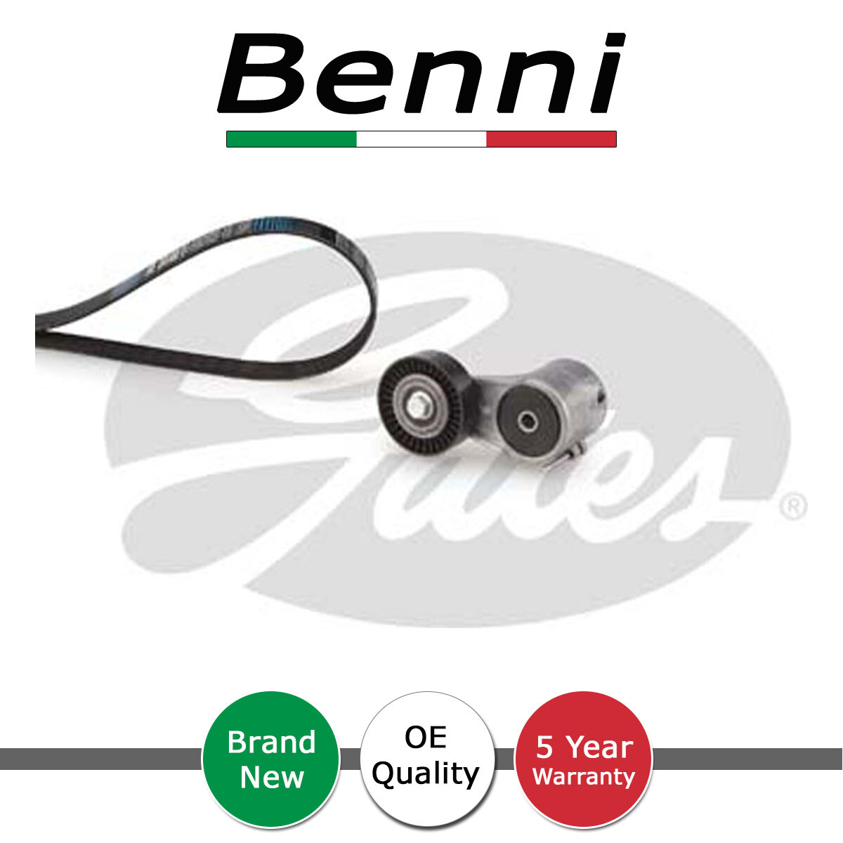 Alternator Belt Kit Benni Fits Astra Zafira Meriva 1.4 1.6 1.8 + Other Models