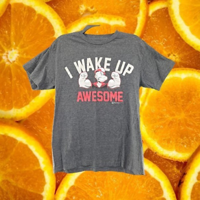 I Wake Up Awesome Popeye Shirt Size Medium 